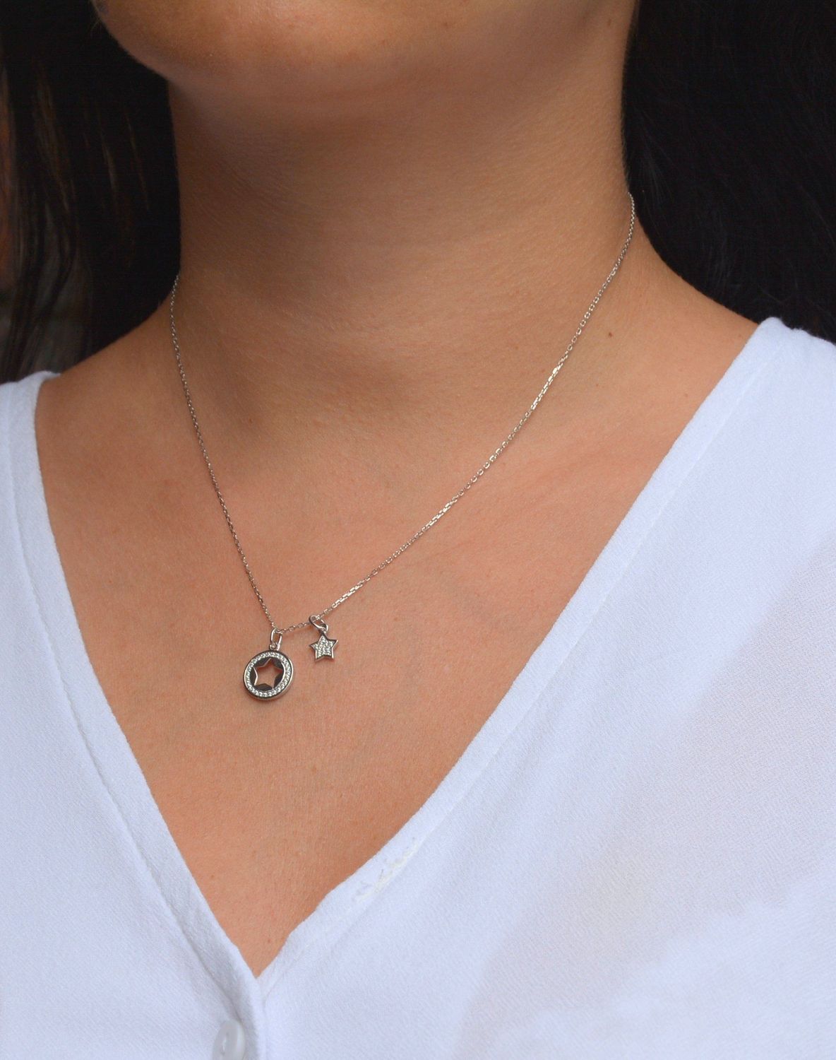 Naszyjnik srebrny kółeczko+gwiazdka Dall'Acqua N BY 150 065.jpg